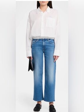 MOTHER The Rambler Mid-Rise
Zip Ankle Fray Jeans NWT, 27